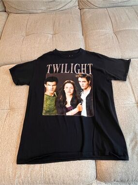 Twilight Movie Short Sleeve Casual Crew Neck Graphic T Shirt